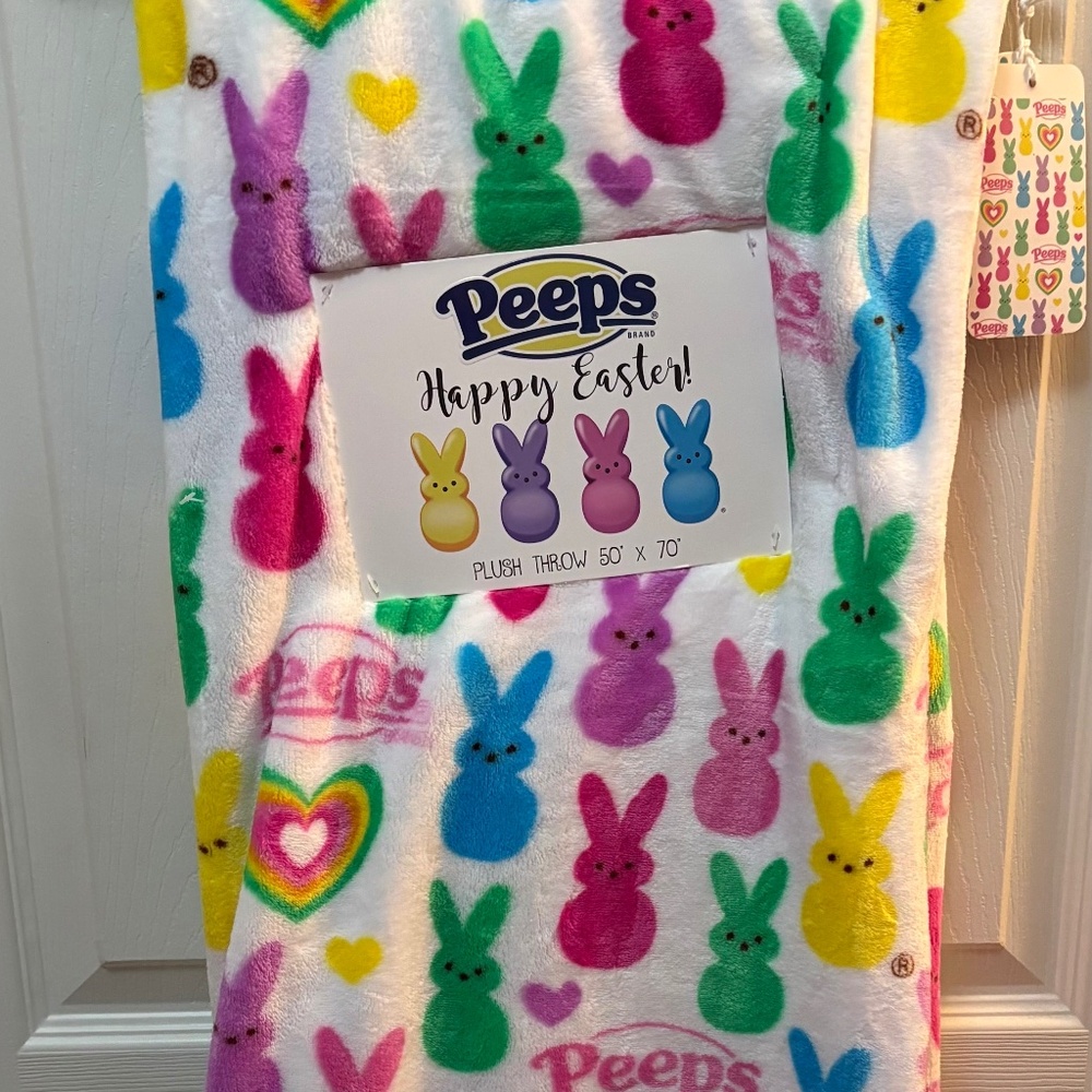 VIRAL Peep Plush Blanket Easter 50 x70